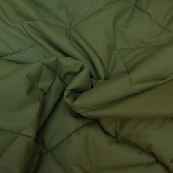 Matelassé géométrique soft-touch - Vert olive - Calissone