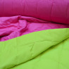 Matelassé double face - Rose / Jaune - Calissone
