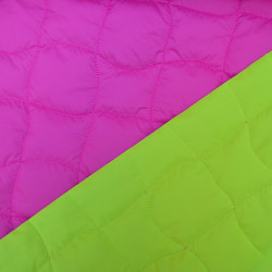 Matelassé double face - Rose / Jaune - Calissone