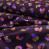 Multicolored leopard milleraie velvet - Bordeaux - Calissone