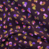 Multicolored leopard milleraie velvet - Bordeaux - Calissone