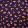 Multicolored leopard milleraie velvet - Bordeaux - Calissone