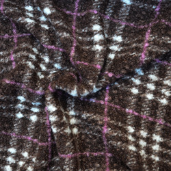 Sherpa - Berger à carreaux - Marron et rose - Calissone