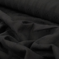 Coton tissé Joly - Noir - Calissone