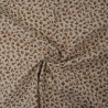 Flanelle de coton florale - Fleurs ochres - Calissone
