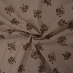 Flanelle de coton florale - Bouquet de roses - Calissone