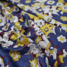 Brocade / Floral Jacquard - Blue and plum - Calissone
