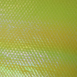 Matelassé holographique - Jaune fluo - Calissone