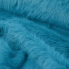 Fausse Fourrure unie - Bleu turquoise - Calissone
