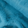 Fausse Fourrure unie - Bleu turquoise - Calissone