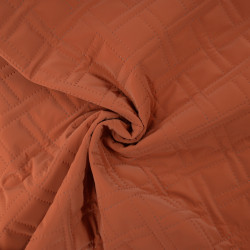 Matelassé imperméable chevron - Terracotta - Calissone