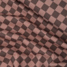 Gabardine Checker marron - Tuesday - Calissone