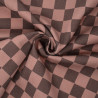 Gabardine Checker marron - Tuesday - Calissone