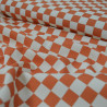 Gabardine Checker terracotta - Friday - Calissone
