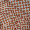Gabardine Checker terracotta - Friday - Calissone