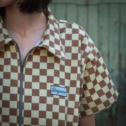 Gabardine Checker kaki - Monday - Calissone