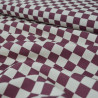 Gabardine Checker prune - Saturday - Calissone