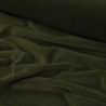 Velours nicky extensible - Vert olive - Calissone