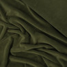 Velours nicky extensible - Vert olive - Calissone