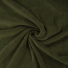 Velours nicky extensible - Vert olive - Calissone