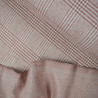 Lainage tartan double face - Vieux rose / écru - Calissone