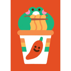 Canevas postal - Spicy Noodles - Calissone