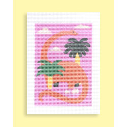 Postal canvas - Diplodocus - Calissone