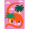 Postal canvas - Diplodocus - Calissone