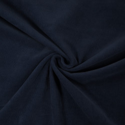 Velours milleraies uni - Bleu marine - Calissone
