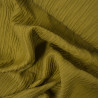 Tissu plissé froissé - Safran - Calissone