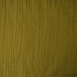 Tissu plissé froissé - Safran - Calissone