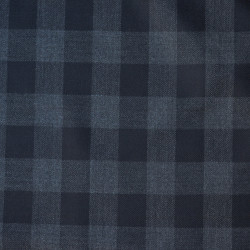 Vichy Tartan woolen - Anthracite gray - Calissone
