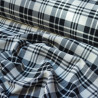 Double -sided tartan woolen - white - Calissone