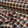Lainage vichy tartan - Cannelle - Calissone