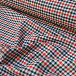 Small orange gingham wool - Calissone