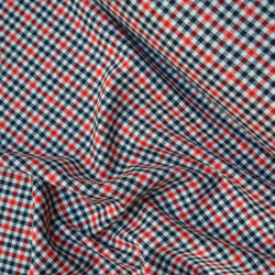 Small orange gingham wool - Calissone