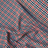Small orange gingham wool - Calissone