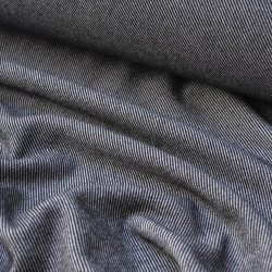 Two-tone wool twill - Black and white - Calissone