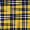 Lainage tartan double face - Jaune - Calissone