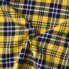Lainage tartan double face - Jaune - Calissone