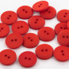 Bouton rouge mate 12mm - Calissone