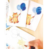 Kit aquarelle - Joli petit renard - French kits - Calissone