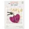 Kit Macramé Porte-clés – Cœur - French kits - Calissone