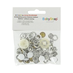 Bouton pression jersey BabySnap® rond métal - Calissone