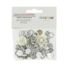 BabySnap® round metal jersey button - Calissone