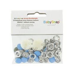 Bouton pression jersey BabySnap® rond métal - Calissone