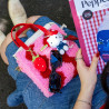 Woven Tote Bag Kit - Pink and Red Waves - Craft Club - Calissone