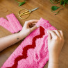 Woven Tote Bag Kit - Pink and Red Waves - Craft Club - Calissone