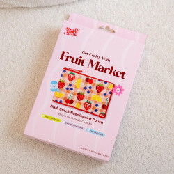 Embroidery Pouch Kit - Fruit Market - Craft Club - Calissone