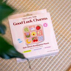 Embroidery Pouch Kit - Good luck charm - Craft Club - Calissone